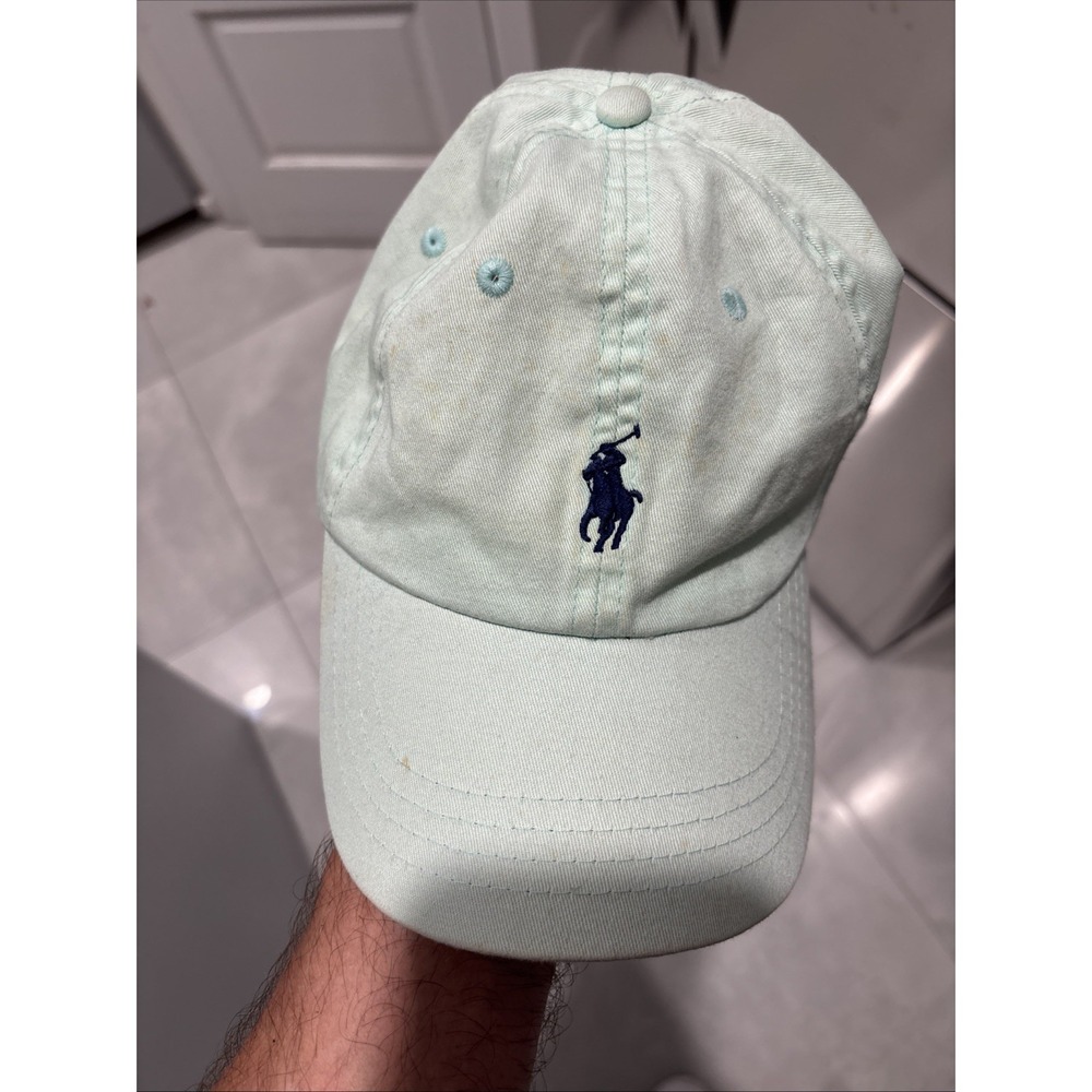 polo ralph lauren Light green Blue Emblem Leather Strap